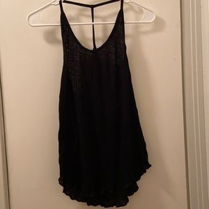 Black tank top